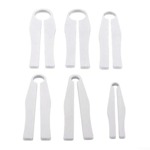 Juego de herramientas de reparación para cámaras Leica, 9 piezas de aleación de aluminio, llaves de precisión en 6 tamaños (5,2 – 15,4 mm), color plateado, para técnicos profesionales y aficionados (6