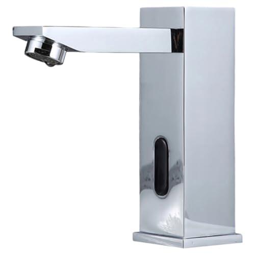 Jnchdghwa Grifo de Baño Sin Contacto, Inodoro, Lavabo, Grifo con Sensor de Movimiento Infrarrojo, Montado en la Encimera, Inteligente.