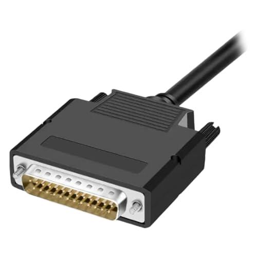 Jnchdghwa Conector DB25 Macho-Hembra de 2 Sin Soldadura, Conector D-Sub de 25 Pines para Puerto Serie, Cable Industrial, Terminal de Derivación de Puerto Paralelo