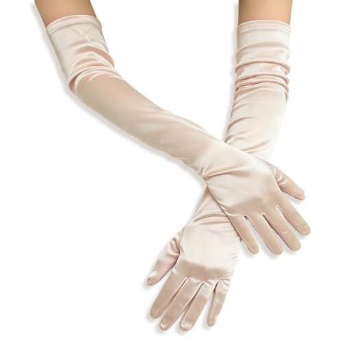 Elegancia Clásica: Análisis de los Guantes Largos de Satén para Eventos Especiales