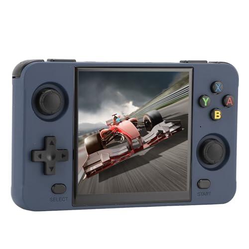 Vvikizy Consola de Videojuegos Portátil con Soporte para Dos Jugadores para Entretenimiento Familiar Azul (16G y 128G)