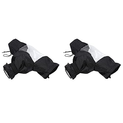 Hndhbfgrt 2X Impermeable Impermeable de CÁMara Cubierta de Lluvia de CÁMara de TPU de Nylon Transparente Protector A Prueba de Polvo para CÁMara DSLR para / /
