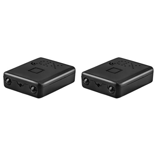 Hndhbfgrt 2X 4K Full HD 1080P Mini IP CAM XD WiFi Cámara de Visión IR-Cut Detección de Movimiento Videocámara de Seguridad Grabadora de Video HD