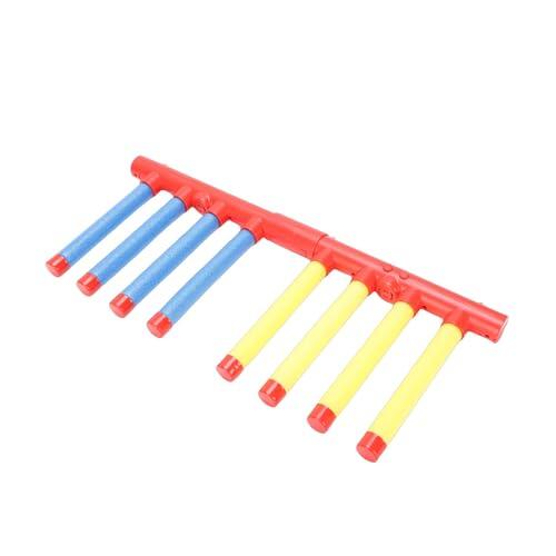 Fockety Juego de Desafío Drop Sticks, 3 Modos de Velocidad Ajustables, Juguete de Entrenamiento de Reacción, Juego de Palos de Captura con Control Remoto y Aviso de Sonido para Niños Adultos Familia
