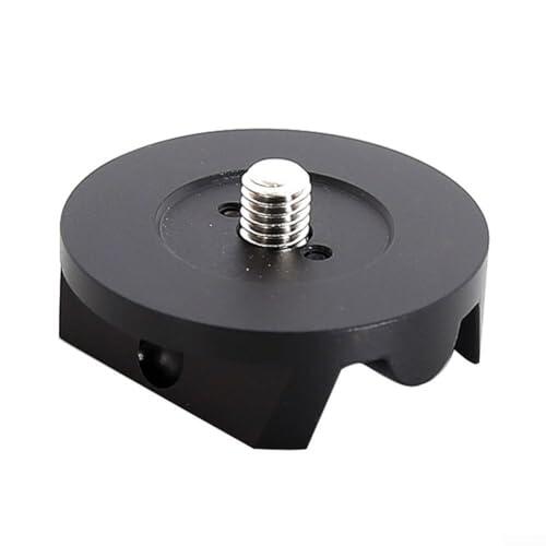 Comgooldool Soporte de base de conexión para trípode de cabeza de bola de telescopio astronómico con rosca de 3/8 pulgadas, adaptador de aleación de aluminio para ranura de guía de montaje ecuatorial