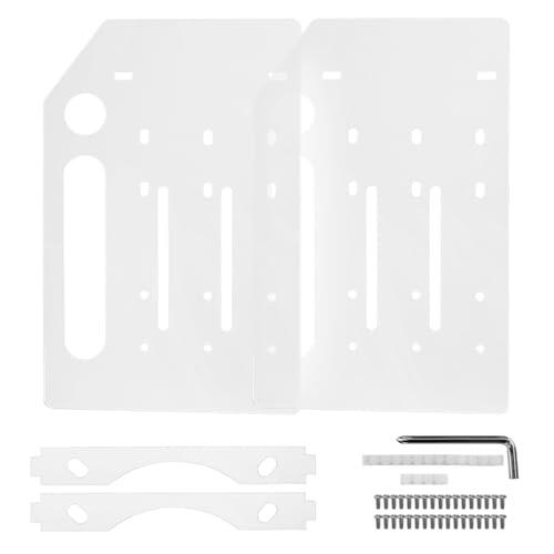 NONDK Rack de Disco Duro de Escritorio de 3,5 Pulgadas, Caja de Almacenamiento Externa de 3, de Acrílico Transparente, para Discos Duros Mecánicos.