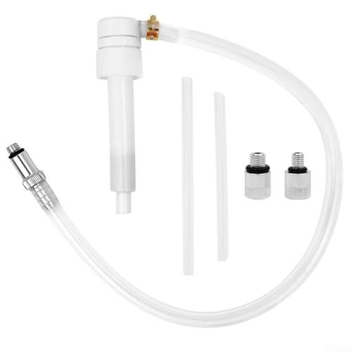 Kit de aceite para engranajes de unidad inferior con giro de 9,5 mm丨 Adaptadores de 8 mm y 10 mm para motores fueraborda marinos丨 Se adapta a botellas estándar de un cuarto de galón丨 8 CC por丨