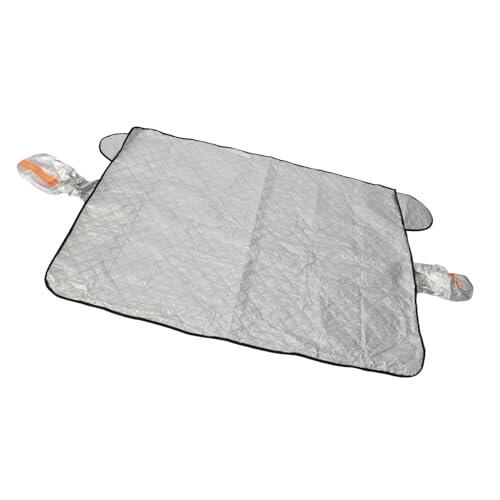 SIXRUN Cubierta de Nieve para Parabrisas de Coche, Película Aluminizada de 9 Imanes para Protección de Invierno contra Nieve, Heladas, Granizo, Ventisca, Aguanieve, Sol, Calor, Lluvia,