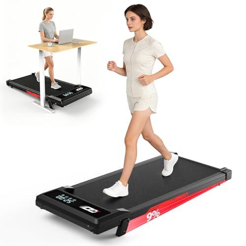 Cinta de Correr y de Andar 3 en 1 Plegable con Inclinación 9%, Caminadora Eléctrica Silenciosa 1-10 km/h, Motor 3,0 CV Sin Escobillas, 140 kg Máx, Pantalla LED, Amortiguación (Negro)