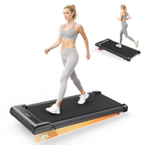 Cinta de Correr y de Andar 3 en 1 Plegable con Inclinación 9%, Caminadora Eléctrica Silenciosa 1-10 km/h, Motor 3,0 CV Sin Escobillas, 140 kg Máx, Pantalla LED, Amortiguación (Negro Mate)