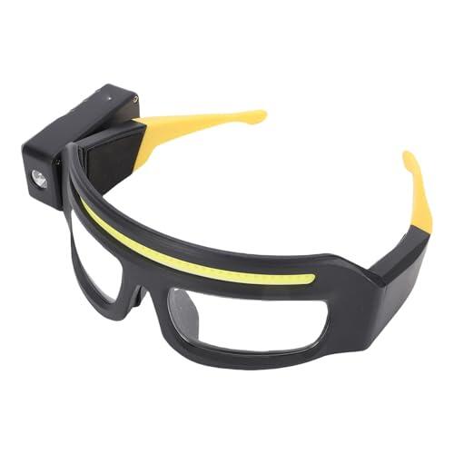 Ausla Linterna Frontal COB, Luz Recargable por USB para Gafas, 1000LM, 99g, Detección IPX4 para Ciclismo, Pesca, Camping, Reparaciones, Lectura