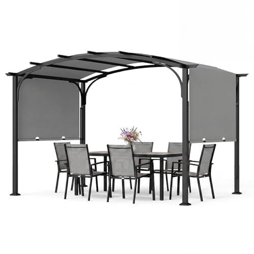 Transforma tu Terraza con la Pérgola Retráctil Costway 3x2,4m en Gris