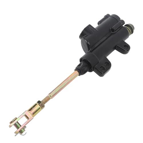 Ausla Bomba de Cilindro Maestro de Freno Trasero Conjunto Maestro de Freno Trasero de Metal para Sunl 110 125 Pit Bike Fácil Instalación Respuesta de Frenado Mejorada Uso de Reemplazo (BLACK)