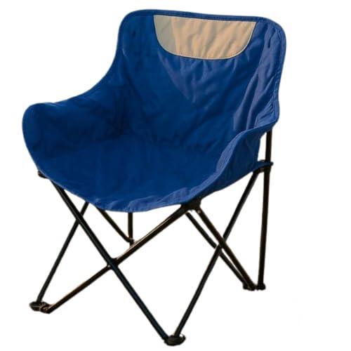 Gerimport Silla Plegable Cata para Camping y Pesca, Azul, 68 x 60 x 50 cm, Estructura Metálica Tubular, con Bolsillo Lateral y Bolsa de Transporte