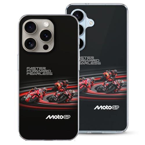LA CASA DE LAS CARCASAS Funda Oficial Moto GP para iPhone - Funda Compatible con iPhone, Capas iPhone, Carcasa Licencia Oficial- Funda Silicona Moto GP(Diseño Faster,iPhone 13 Pro MAX)