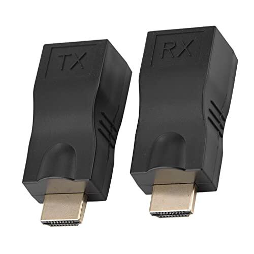 Vistreck Extensor sobre CAT-5e/CAT-6, Convertidor a RJ45 de 30 M, 1080P Plug and Play, Transmisión de Señal sin Pérdidas