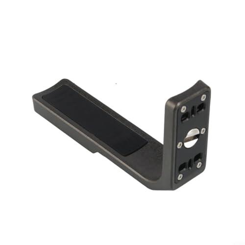 GLFLOW Soporte en L de liberación rápida ABS para Insta360 X5/X4/X3, montaje de cámara de doble orientación con interfaz de 1/4 pulgadas, negro 8 x 45 x 2 cm