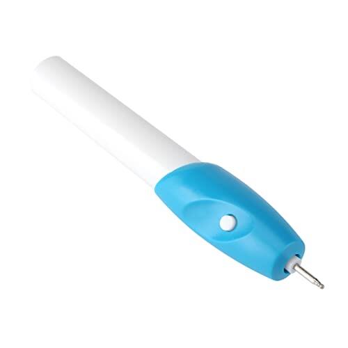 Cocoarm Mini Bolígrafo de Grabado Eléctrico, Herramienta de Tallado Manual con Batería para Vidrio, Metal, Madera, Plástico, con Operación de 2 AA, Portátil, Fácil Control para Artesanos DIY