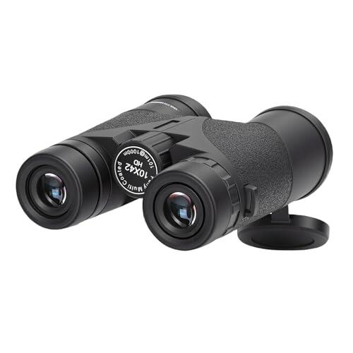 Tosuny Prismáticos Compactos HD de 10x42 con Oculares Giratorios para Observación de Aves, Senderismo y Acampada