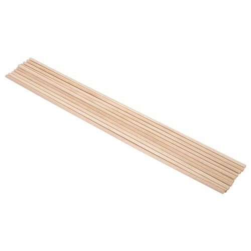 Vistreck 10 Uds. Varillas de Madera Natural para Manualidades, Varillas para Proyectos de Arte DIY, 0,4 CM X 30CM (4MM*30CM)