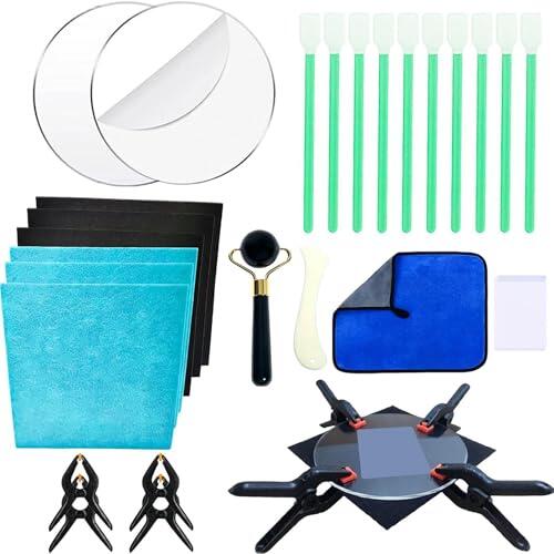 Genérico Kit Restauración Tarjetas,Herramienta Alisadora y Clasificadora, 28 Piezas - Kit de Limpieza y Cuidado de Tarjetas | Para Hogar, Deportes, Crédito, Fotocromos, Restauración de Carteras