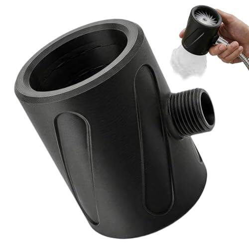 Cabezal de ducha en espiral universal: rociador de baño con aumento de presión termostático, boquilla de masaje con salida de agua gruesa, accesorio de ducha de baño con eficiencia de agua | Mejora de