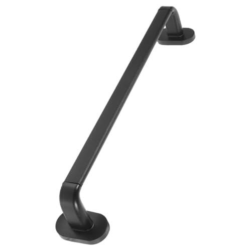 DEEPCRAFF Estante Organizador para Toallas y Soporte de Papel Higiénico sin Taladro, Acero Inoxidable Negro, Diseño Multifuncional para Baño y Cocina Moderno