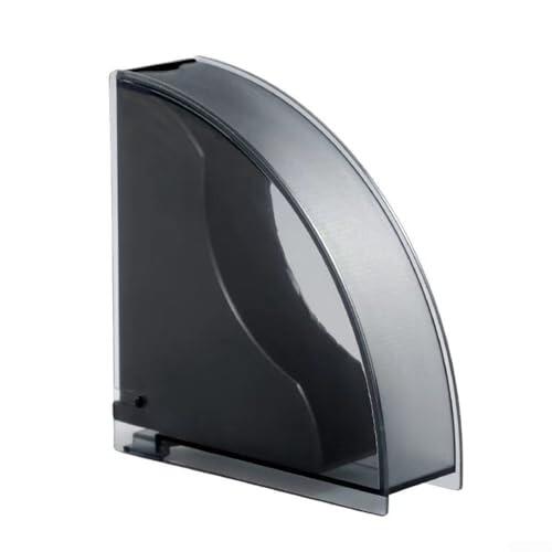 Soporte minimalista para filtro de café y caja de almacenamiento a prueba de polvo, dispensador de papel de filtro acrílico para organización de encimera de cocina, café esencial para accesorios de