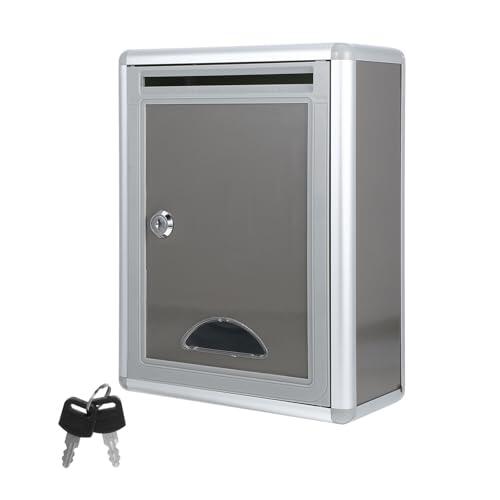 Healvian Ligero Buzón Pared Cerradura Sugerencias de Metal, de Varios estilos para Oficina y Comunidad