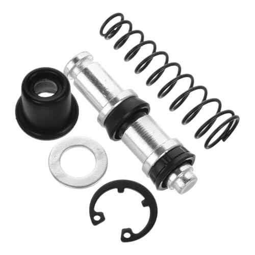 CHICAMPERA Kit de Reparación para Bomba Superior de Freno de Motocicleta Pistón y Resorte, Aleación de Aluminio y Goma, Mejora el Rendimiento de Frenado, Instalación Conveniente para Uso