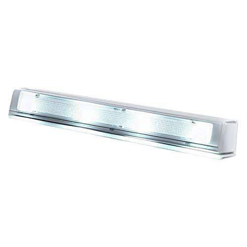 ZDETGU Luz con Sensor de Vibración 4 LED Lámpara de Armario Inalámbrica para Cajones Gabinete Armario Escalera Lectura Estudio Trabajo Agradable para los Ojos Luz Blanca Suave