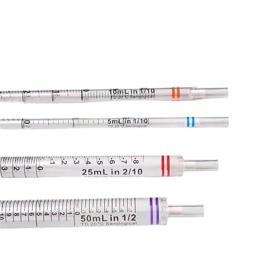 LCNUEF 20 unids/Lote pipetas serológicas Desechables, pipetas de aspiración, Embalaje Independiente estéril(1mL)