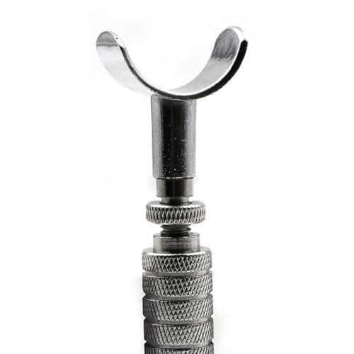 Lurrose Cuchillo Giratorio para Tallar Cuero Cabeza Desmontable y Expansión Ajustable de 1-12mm, Herramienta de Acero para Manualidades DIY
