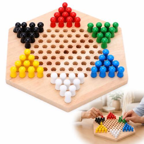 El Clásico Juego de Damas Chinas de Madera: Tradición y Estrategia en Familia