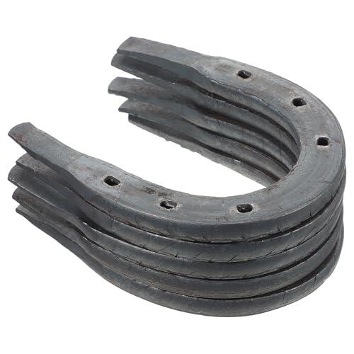 Herraduras para Caballos y Burros, Set de 5 Piezas Metálicas para Uso en Establo y Entrenamiento, Accesorios Robustos para Protección