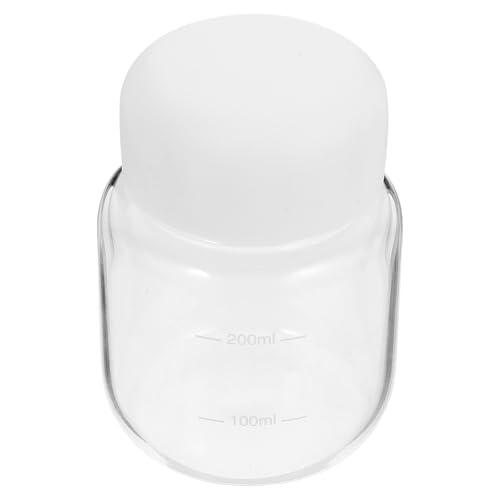 EXCEART Botella Reutilizable de de Alta Borosilicato Transparente 300ml Resistente a Altas para Uso Diario y Viajes
