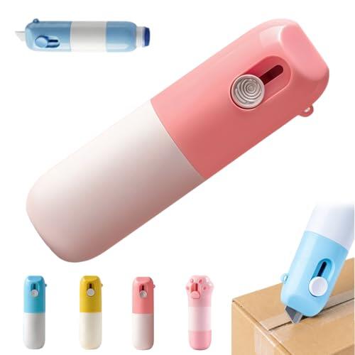 2 in 1 Privacy Wipe Box Cutter 2Pcs (Pink*1)