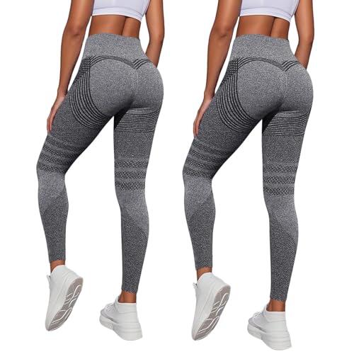 2 Pack Viva Cuerpo Leggings 3D Anticelulíticos Mujer,Leggings Anticelulitis Compresión Lipedema,Leggins Anti Celulitis Deportivos Push Up, Mallas Anticelulitis Mujer Reductores Lipedema