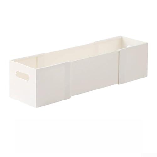 Cajonera telescópica para soluciones de almacenamiento en el hogar, ajustable de 27,5 cm a 50 cm, se adapta a cajones de gabinete de escritorio de cocina para control de desorden (trompeta pequeña)