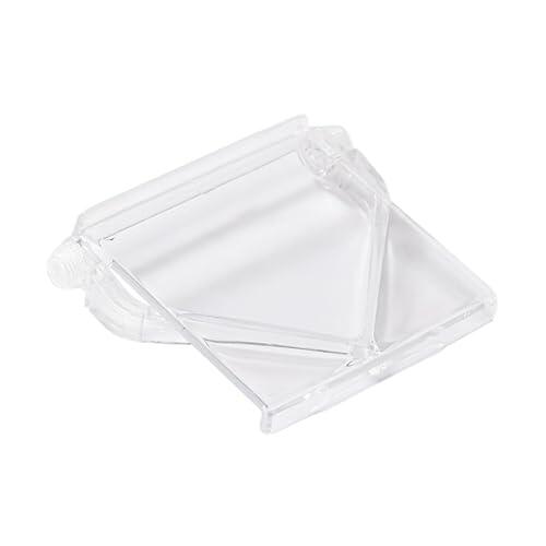 PUXZYAX Soporte de montaje para estante de TV para decodificador de cable Soportes de soporte redondeados transparentes Estabilidad y almacenamiento seguro de artículos en