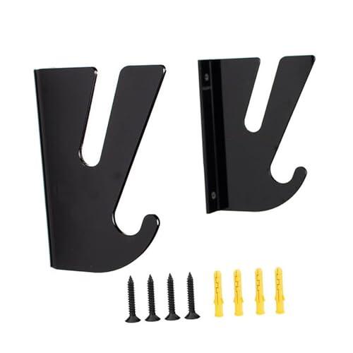 TWISAXC Estante de Pared para Tablas de Surf, Estante de Almacenamiento para Wakeboard, Accesorio para Cualquier hogar, Garaje u Oficina, Hermoso Soporte de, Negro, 17 x 12.5 x 3 cm