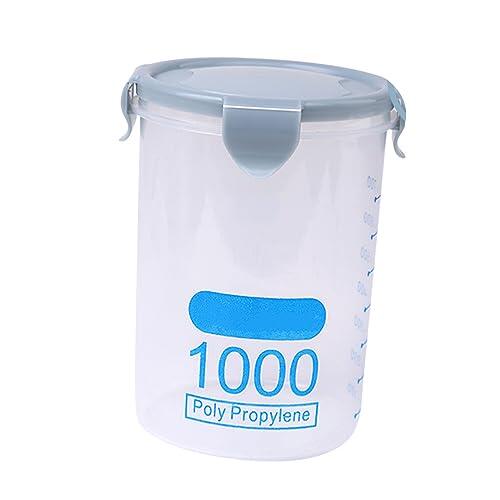 Fafeicy Contenedor Hermético de Plástico para Almacenamiento de Alimentos con Fácil Organización, Diseño Sellado Eficaz, Almacenamiento Versátil, Ideal para Cereales, Harina, Azúcar, Suministros
