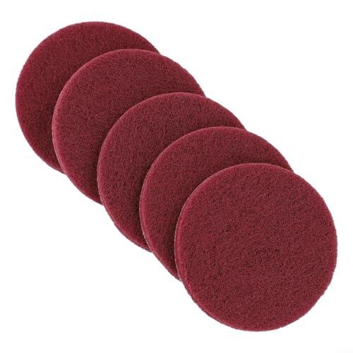 Almohadilla de limpieza, 5 piezas de paño industrial de nailon para pulir de 4 pulgadas, almohadilla abrasiva para limpieza de cocina para fregar superficies