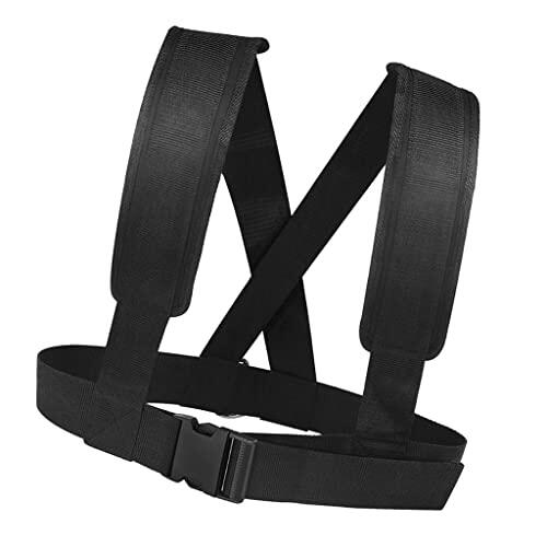 Gralara Acción Rower Entrenador de Abdominales Equipo de Piernas Pedal Cómodo Barra con Resorte Expandible Adecuado para Clases de Fitness Ejercicios en, Negro, 158cm