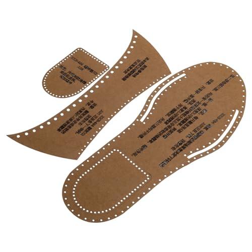 Cabilock Plantilla para Sandalias de Cuero Tamaño 40 para Diy, Papel Kraft Fácil de Usar, Versátil y Moderna para Artesanía y Fabricación de Pantuflas