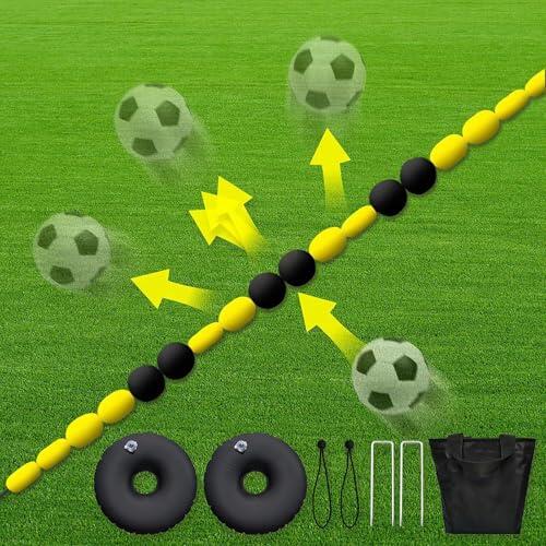 Equipo de entrenamiento de porteros, deflector de bola de precisión, 2,5 m/4 m, con bolsas de agua para reflejo y agilidad, mejora el tiempo de reacción y el control del balón