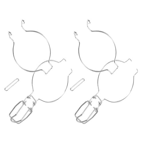 OUNONA 2 Piezas de Hebillas de Sellado para Tarros de Vidrio Clip de Acero Inoxidable, Fácil y Uso Versátil para Frascos de Conserva