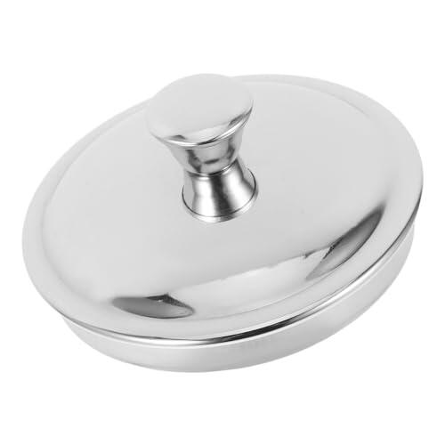 Zerodeko Tapa para Fácil de Limpiar de Adecuado para y Resistente al Polvo Acero Inoxidable, Redonda Elegante Taza Tazas de Té y Vasos de Agua