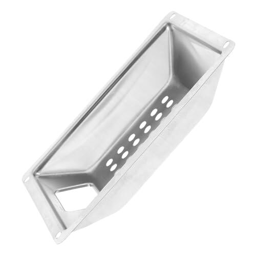 FOMIYES Cenicero Irrompible de Acero Inoxidable para Cubo de Basura Exterior Comercial Placa Apagadora a Prueba de Viento para Uso en Pub