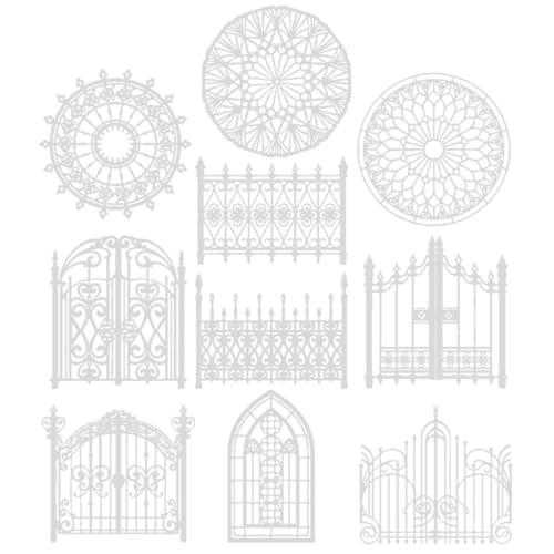 Cabilock de Papel de Encaje Blanco 5x7 10 Piezas Decorativo y Resistente para Scrapbooking y Tarjetas de Recetas para Decorar Diarios y Álbumes